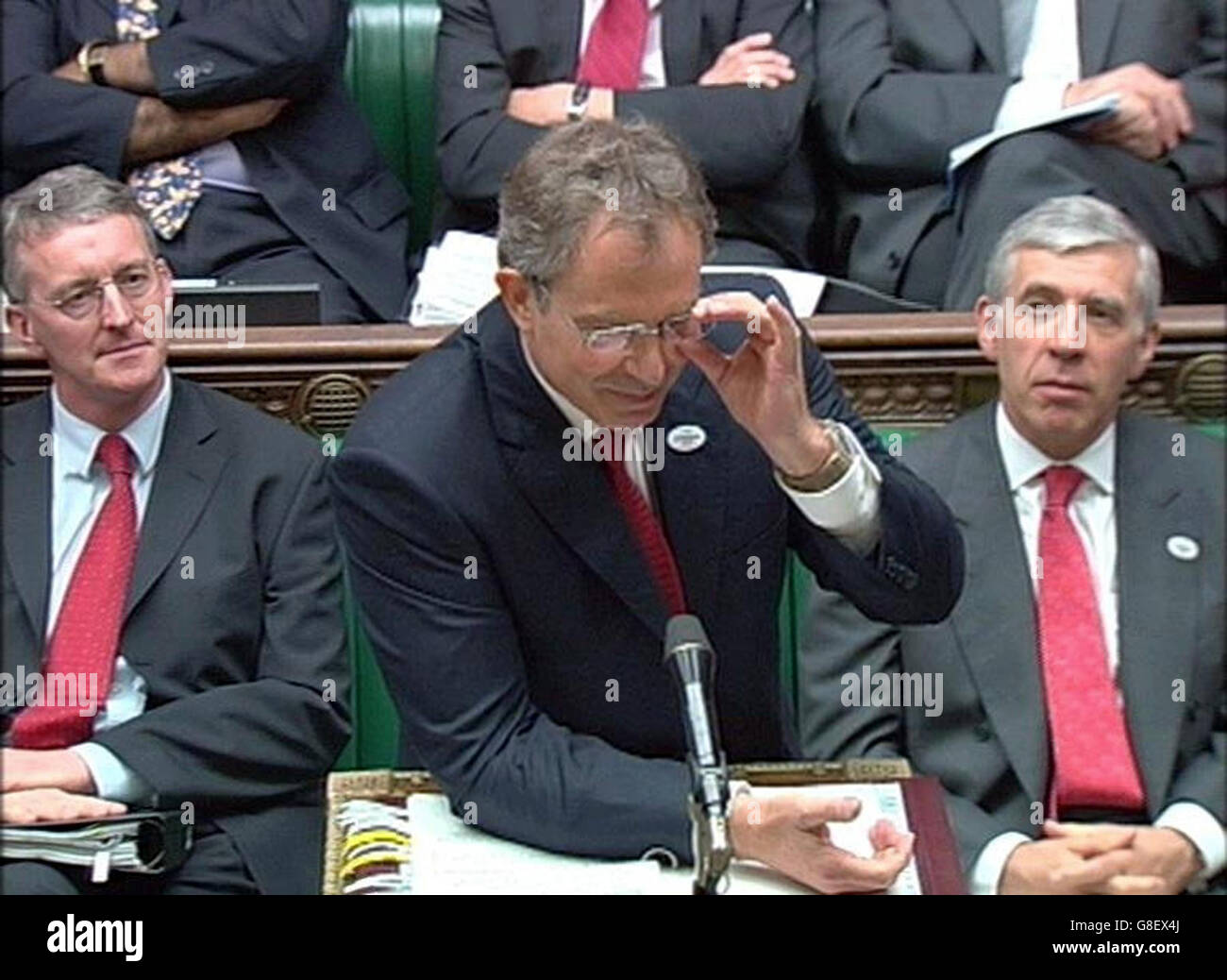 Le premier ministre britannique Tony Blair. Banque D'Images