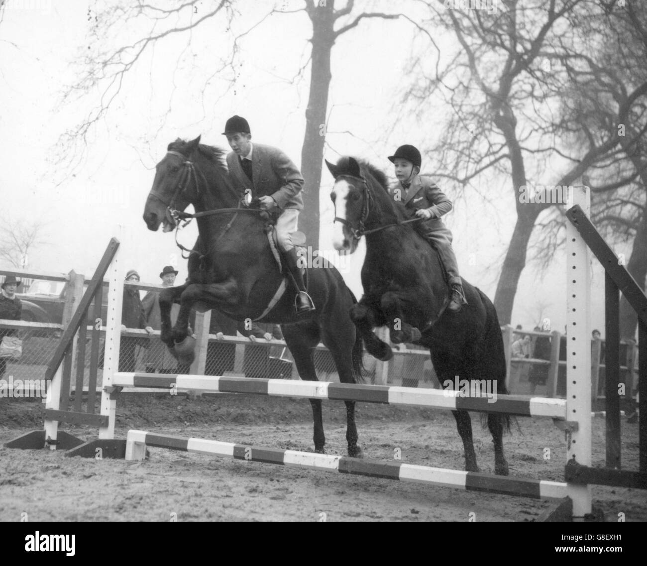 David Broome - Ministère des Travaux publics saut à cheval - Boîtier, Rotten Row Hyde Park, London Banque D'Images
