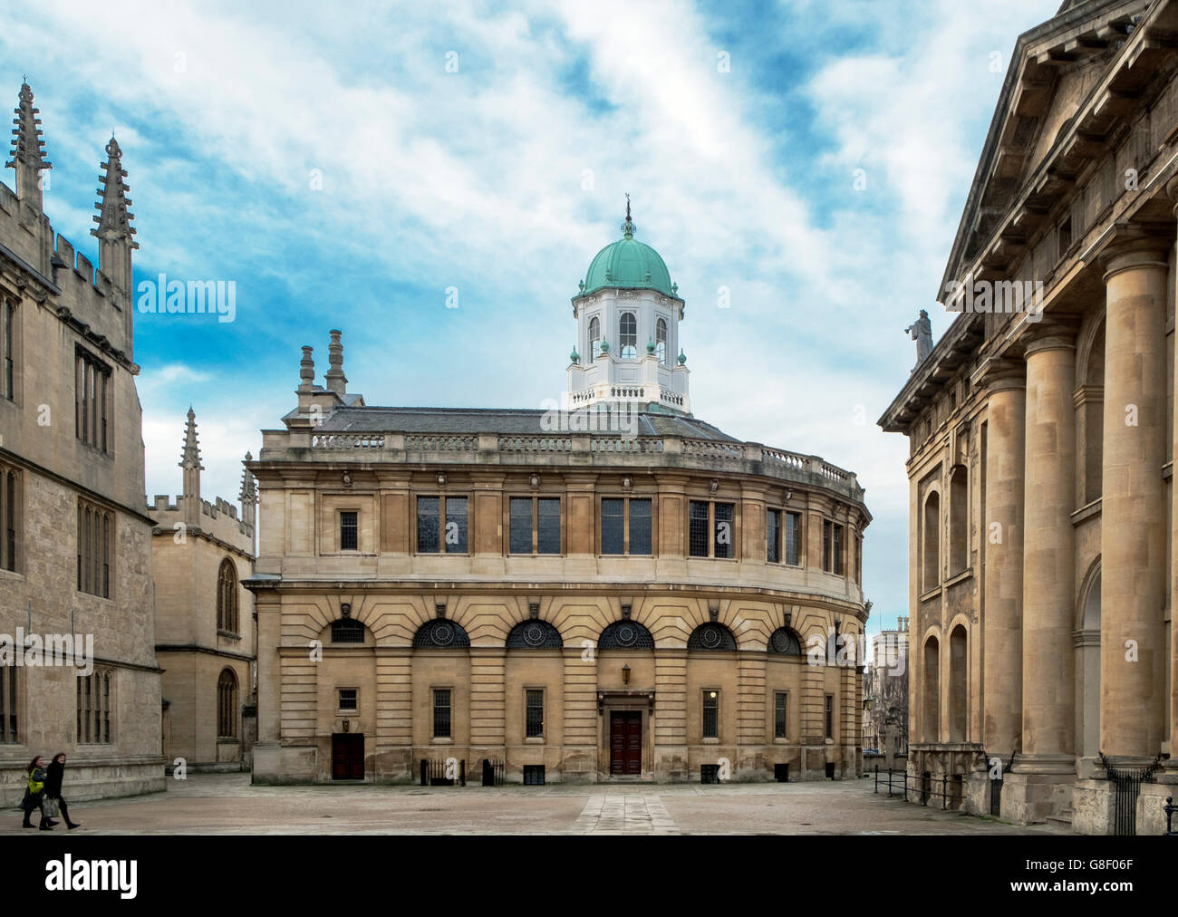 Le Sheldonian Theatre par Christopher Wren, Oxford Banque D'Images