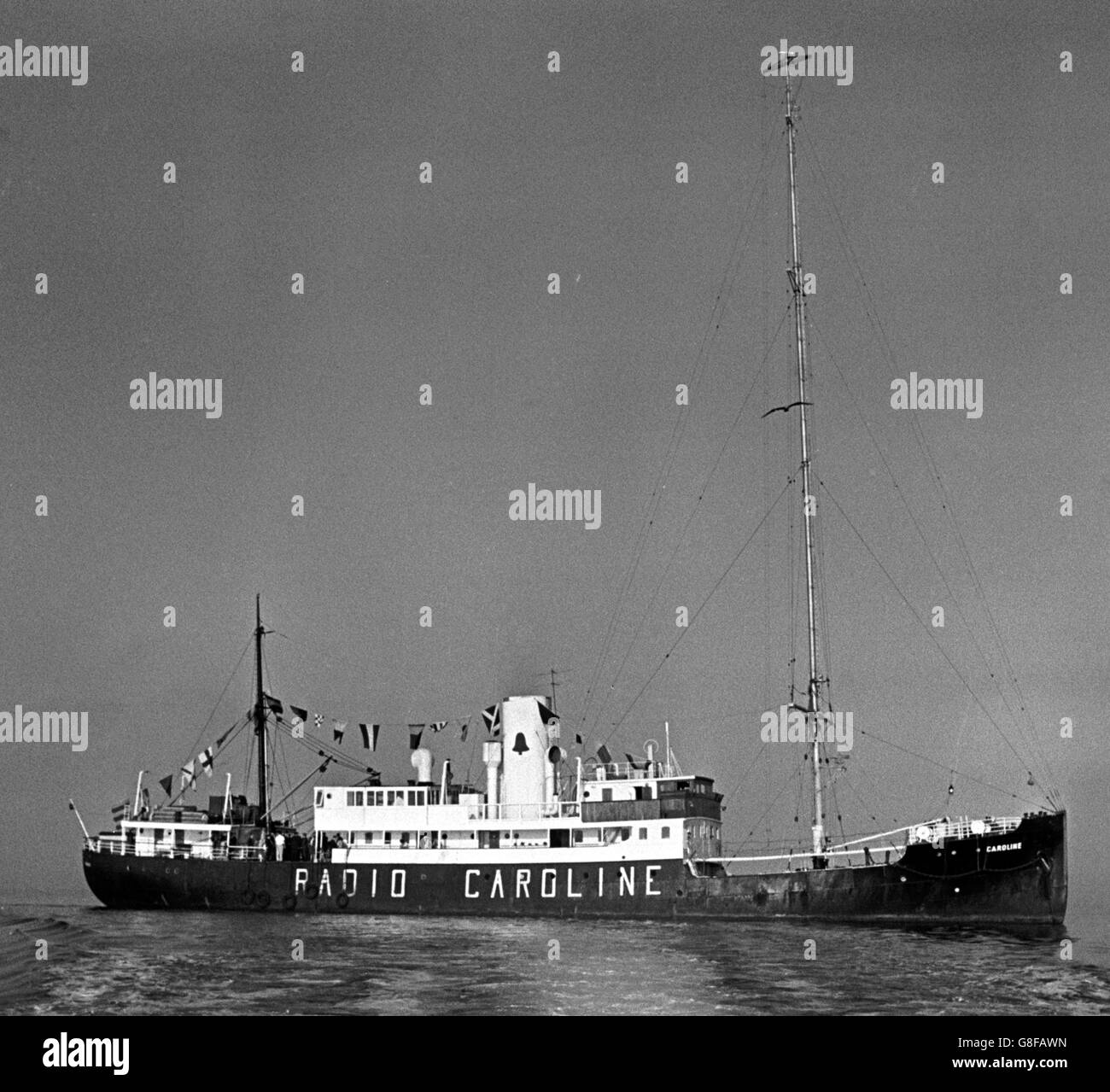 Radio Caroline Nord - off Ramsey, Ile de Man Banque D'Images
