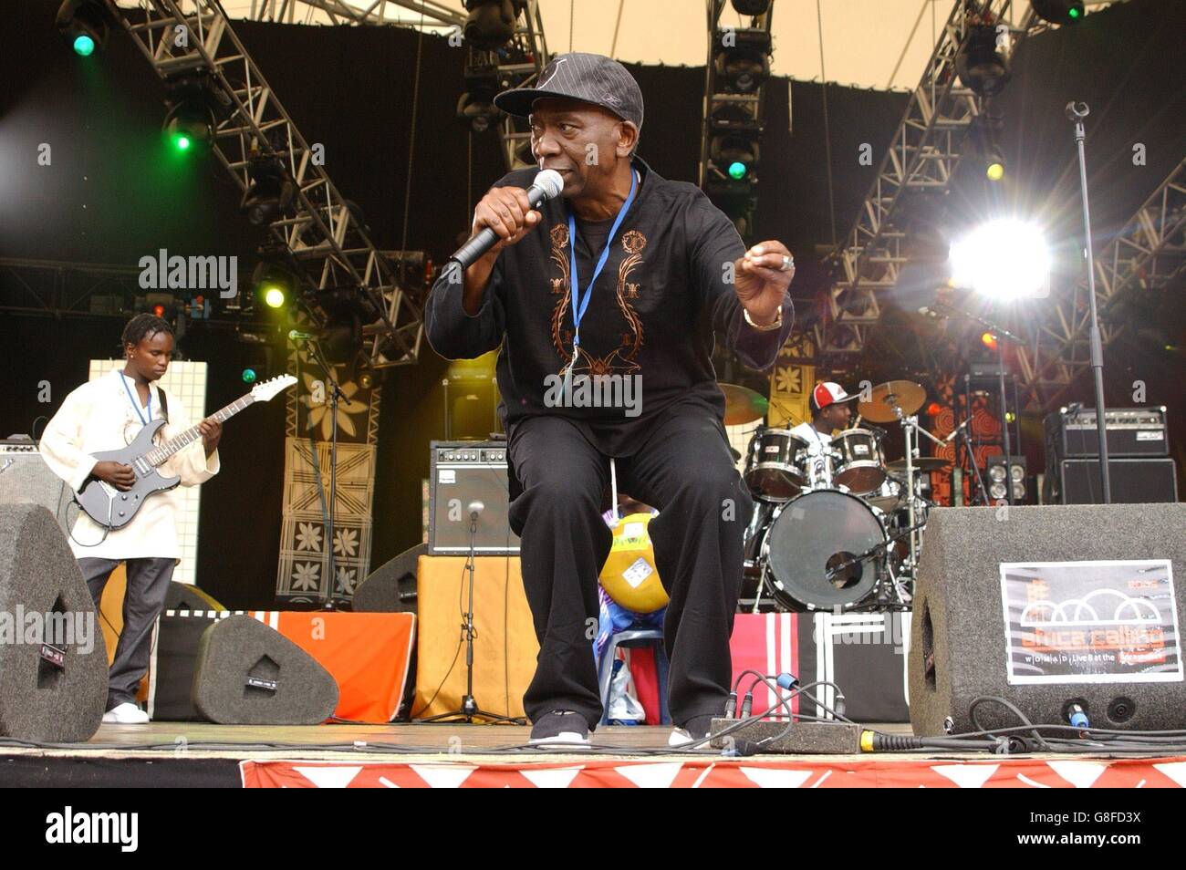 8 live concert - l'appelant l'Afrique projet Eden Banque D'Images