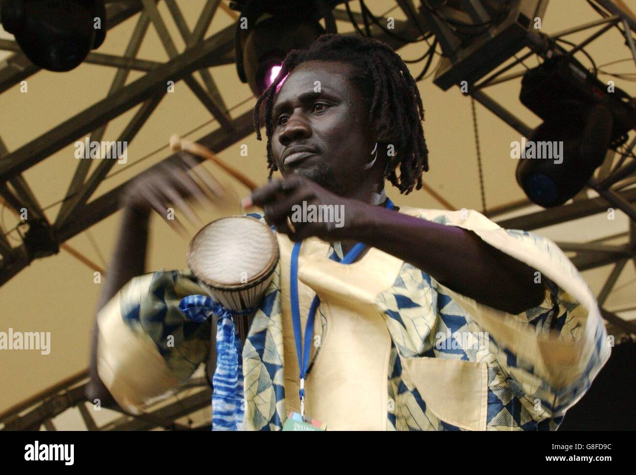 8 live concert - l'appelant l'Afrique projet Eden Banque D'Images