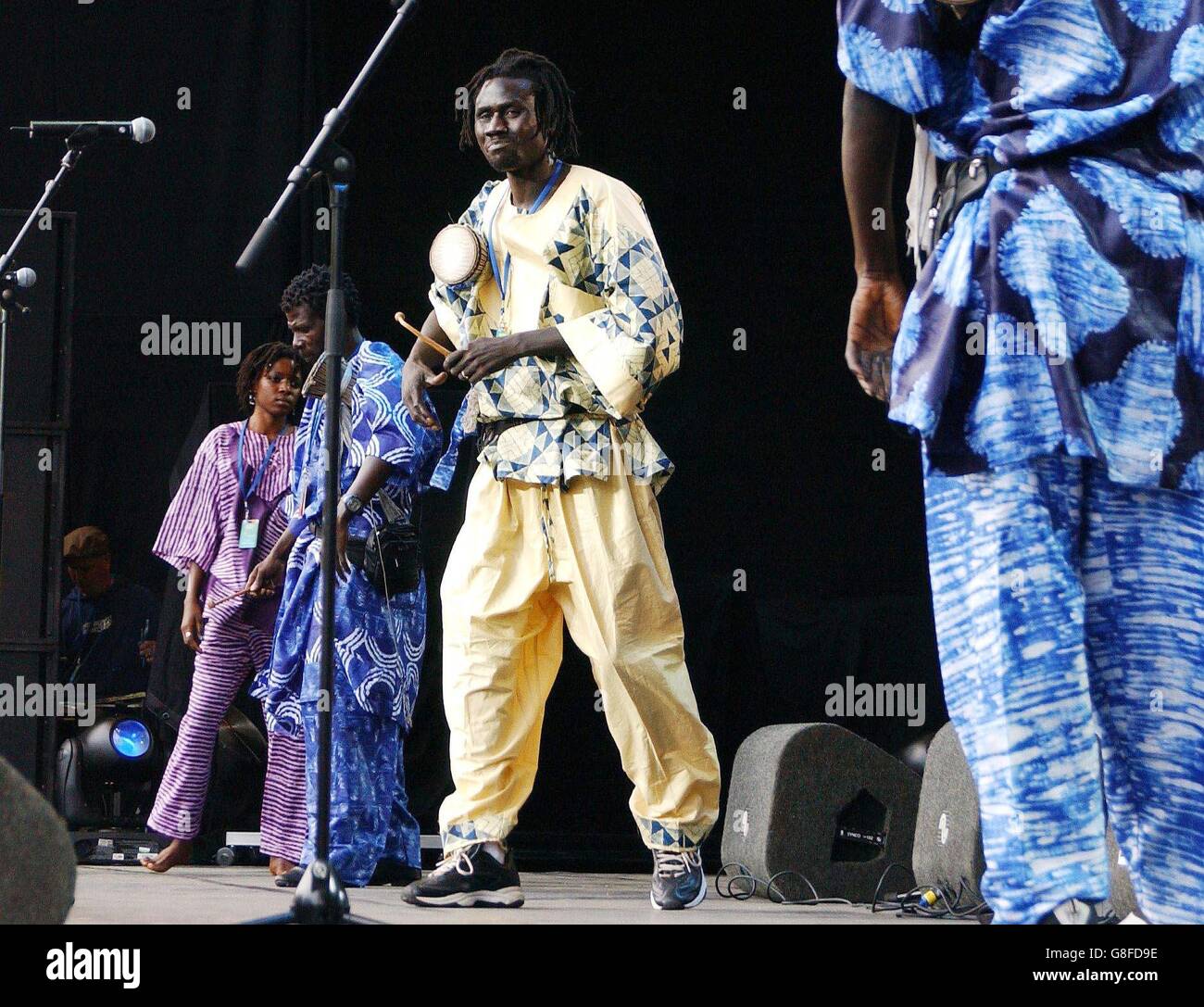 8 live concert - l'appelant l'Afrique projet Eden Banque D'Images