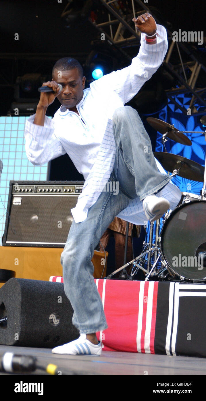 8 live concert - l'appelant l'Afrique projet Eden Banque D'Images