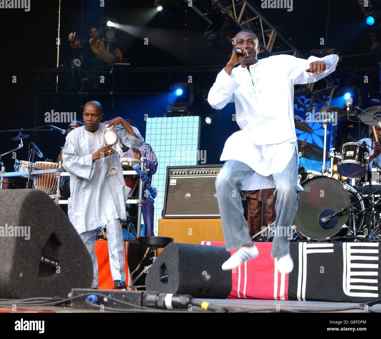 8 live concert - l'appelant l'Afrique projet Eden Banque D'Images