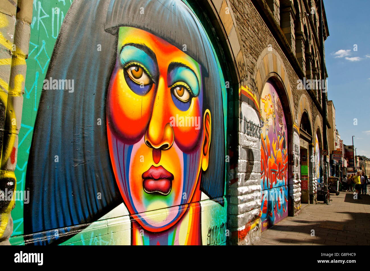 L'un des meilleurs street art à Bristol, Angleterre Banque D'Images