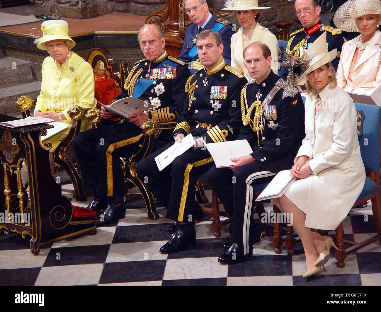 De gauche à droite, la reine Elizabeth II de GrandeBretagne, le duc d