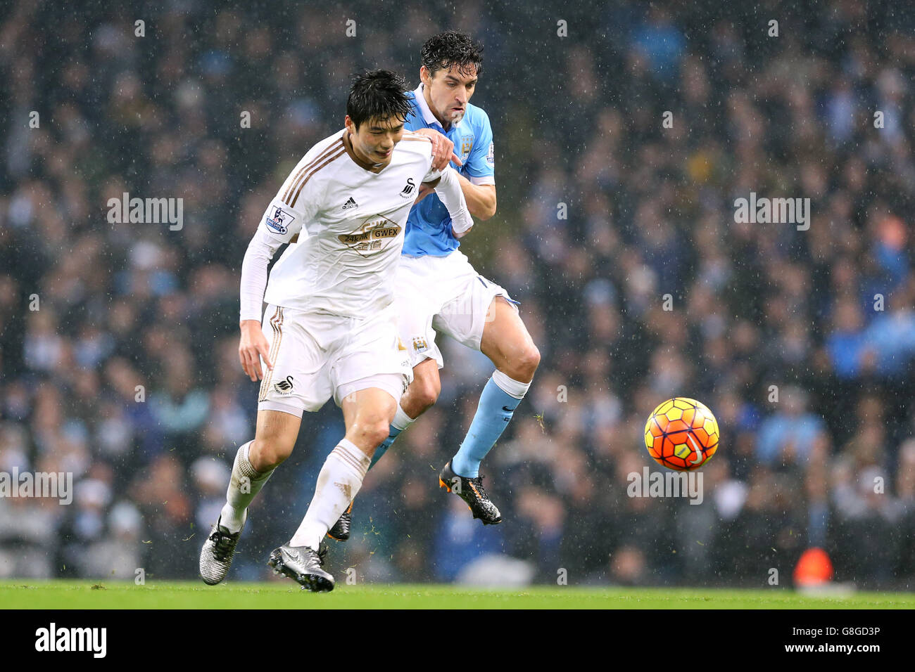 Manchester City v Swansea City - Barclays Premier League - Etihad Stadium Banque D'Images