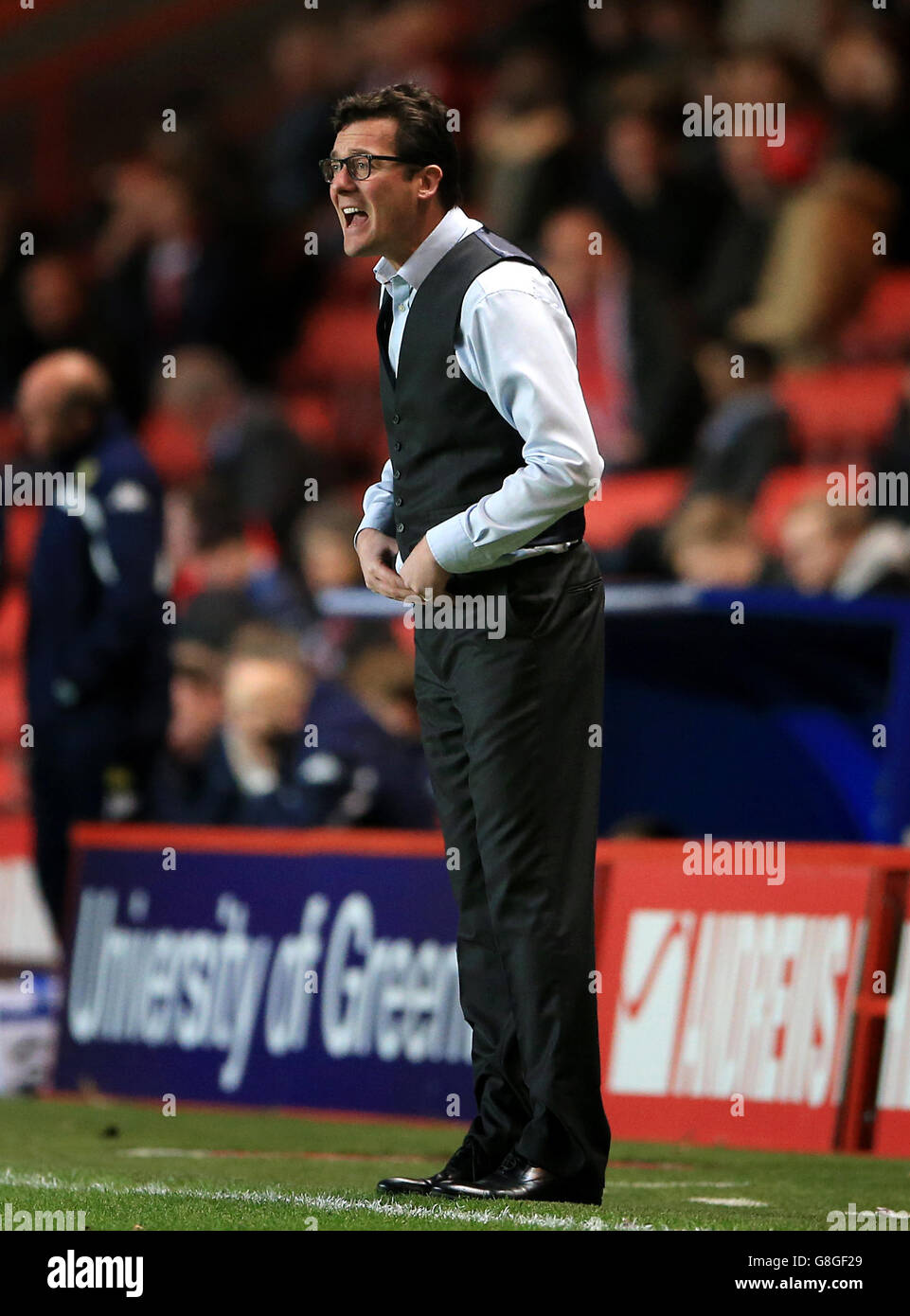 Charlton Athletic / Leeds United - Sky Bet Championship - The Valley.Karel Fraeye, Charlton responsable du sport Banque D'Images