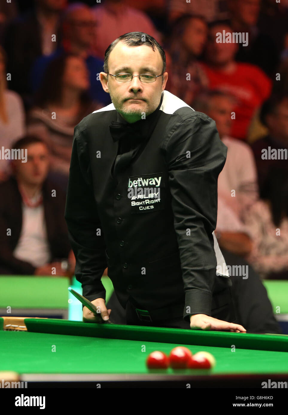 Betway UK Snooker Championship - dixième jour - York Barbican.Martin Gould en action contre David Grace pendant le dixième jour du championnat britannique de Snooker Betway 2015 au York Barbican, York. Banque D'Images