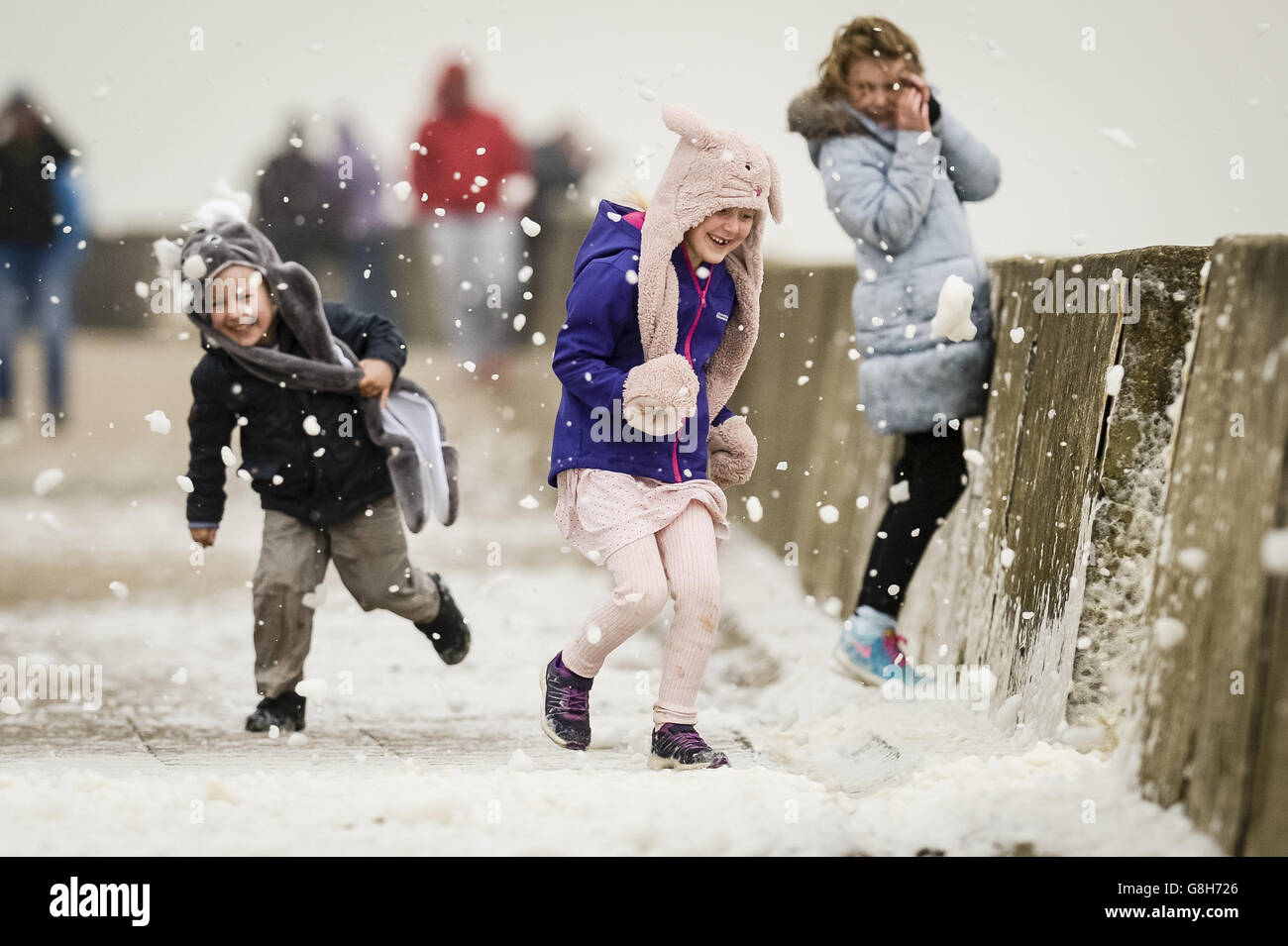 Météo d'hiver 5e déc 2015 Banque D'Images