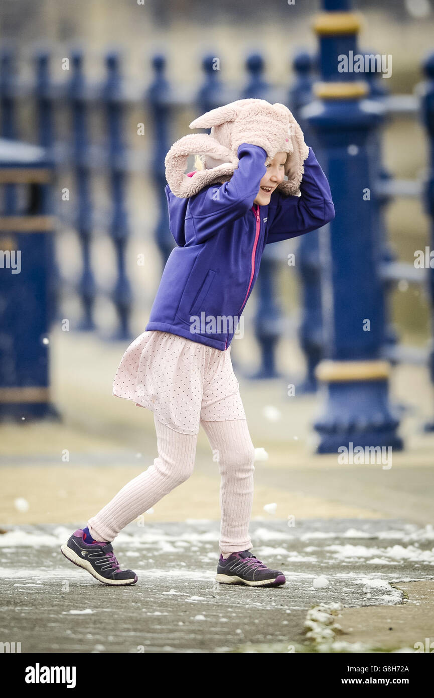 Météo d'hiver 5e déc 2015 Banque D'Images