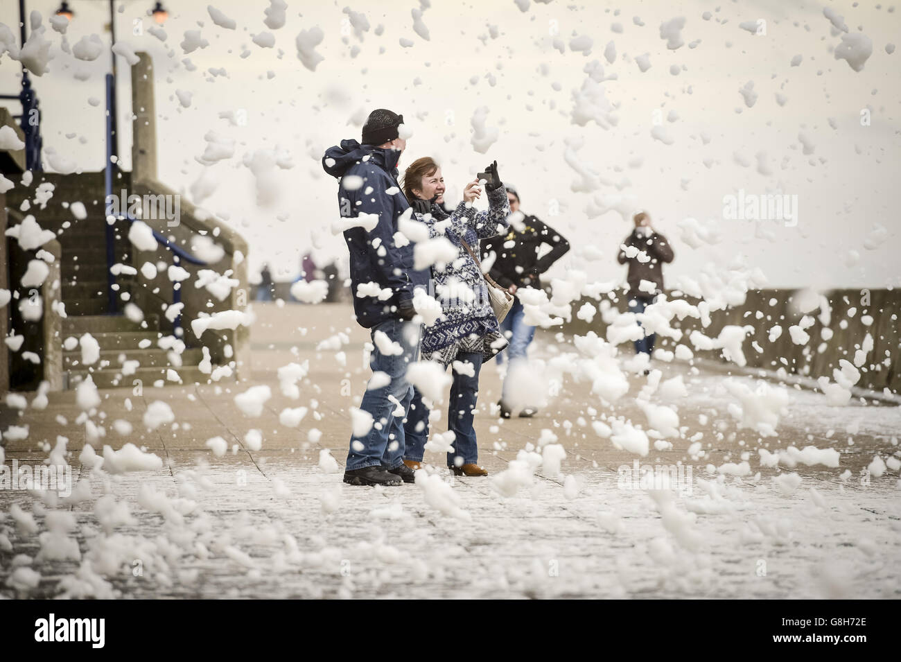 Météo d'hiver 5e déc 2015 Banque D'Images