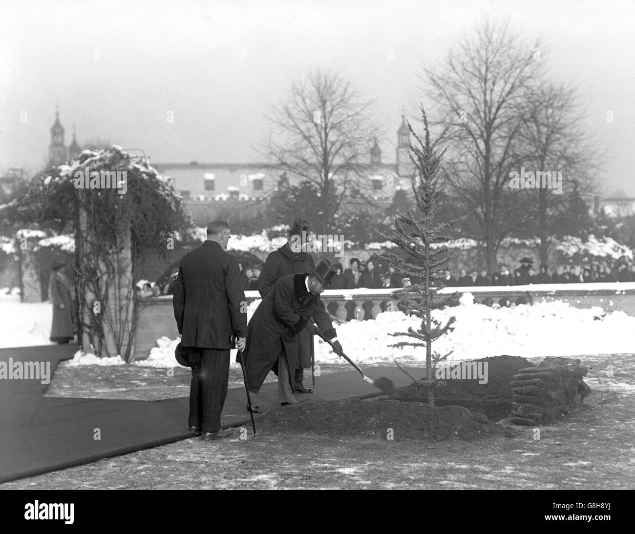 Le roi George V - Welbeck Abbey, Nottinghamshire Banque D'Images