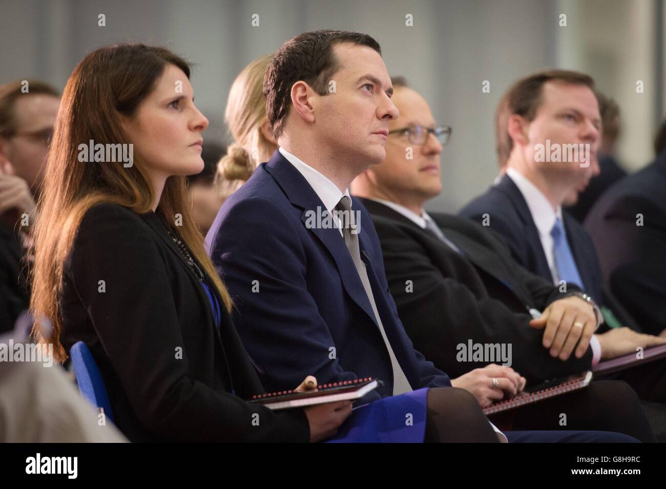 Conférence de presse du FMI Banque D'Images