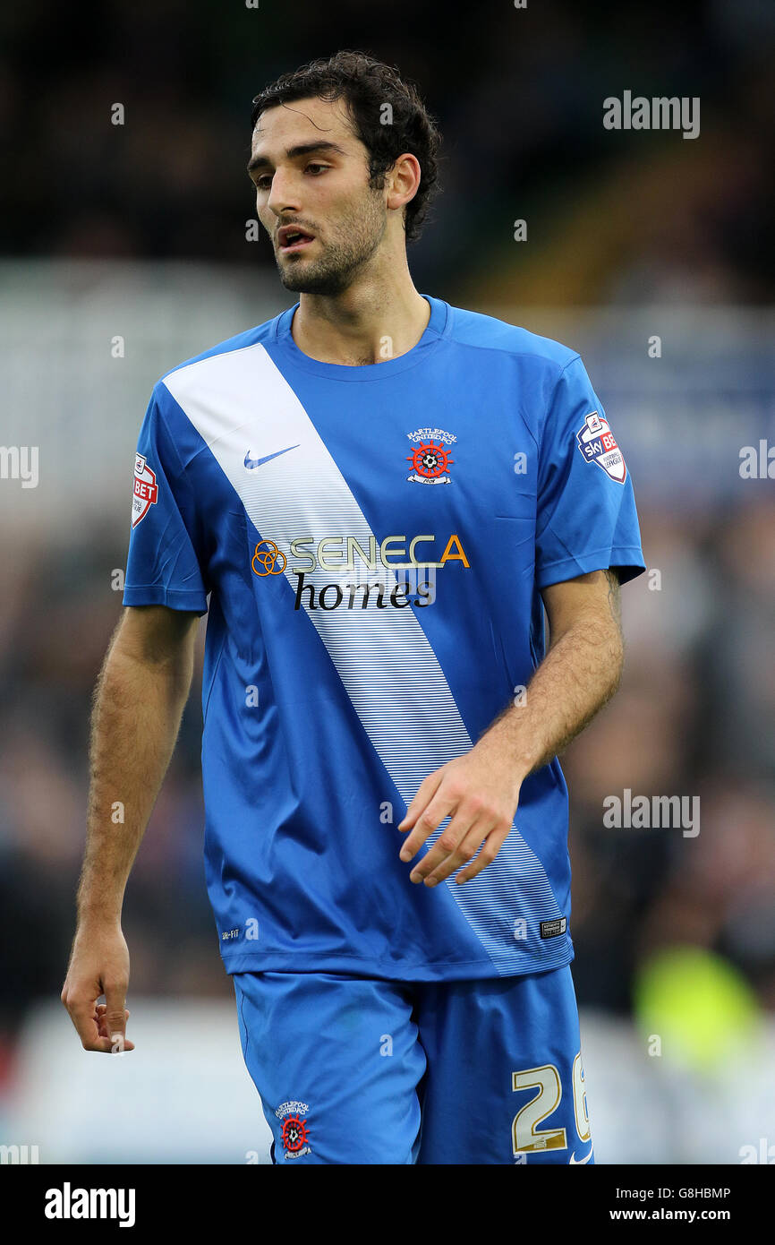 Hartlepool United v Leyton Orient - Sky Bet League Two - Victoria Park. Adam Jackson de Hartlepool United Banque D'Images