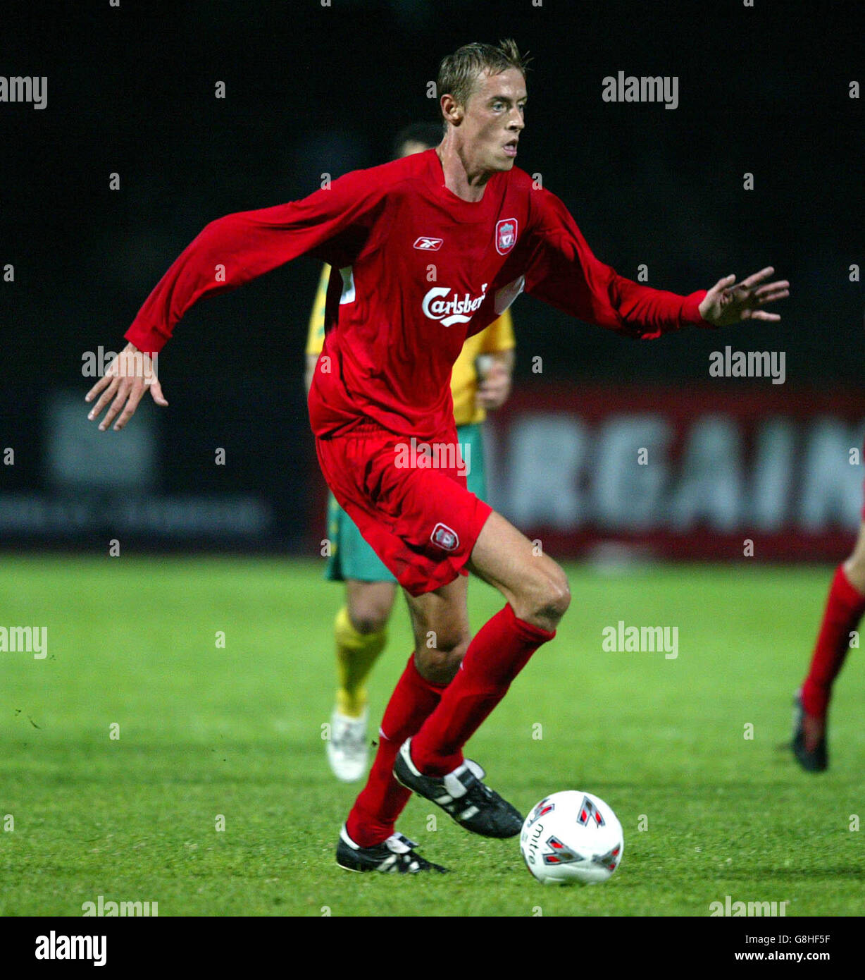 Football - UEFA Champions League - deuxième partie qualifiante - première étape - FBK Kaunas / Liverpool - S.Darius & S.Girenas SC. Peter Crouch de Liverpool Banque D'Images Football - UEFA Champions League - deuxième partie qualifiante - première étape - FBK Kaunas / Liverpool - S.Darius & S.Girenas SC. Peter Crouch de Liverpool Banque D'Images