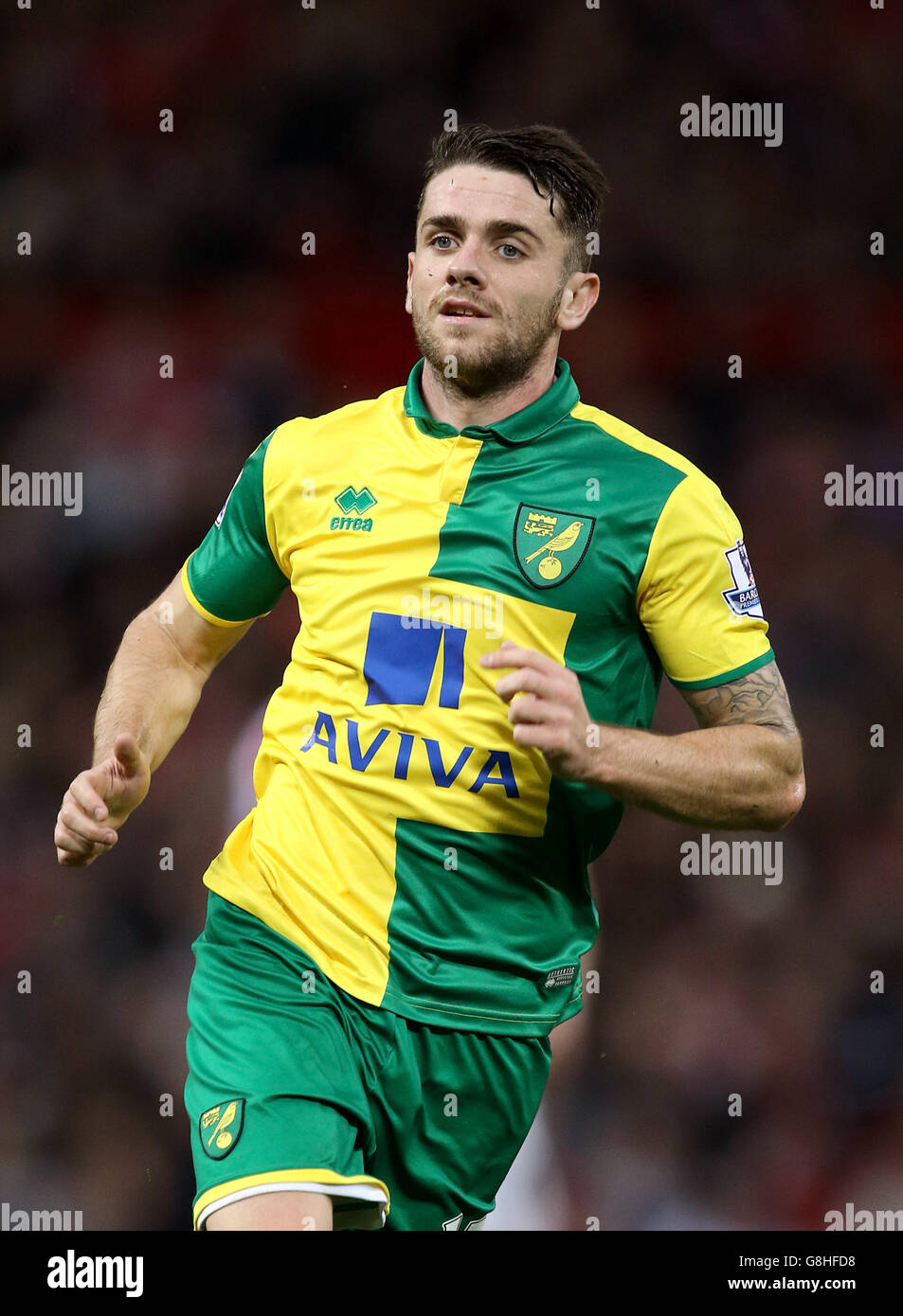 Manchester United / Norwich City - Barclays Premier League - Old Trafford.Robbie Brady, Norwich City Banque D'Images