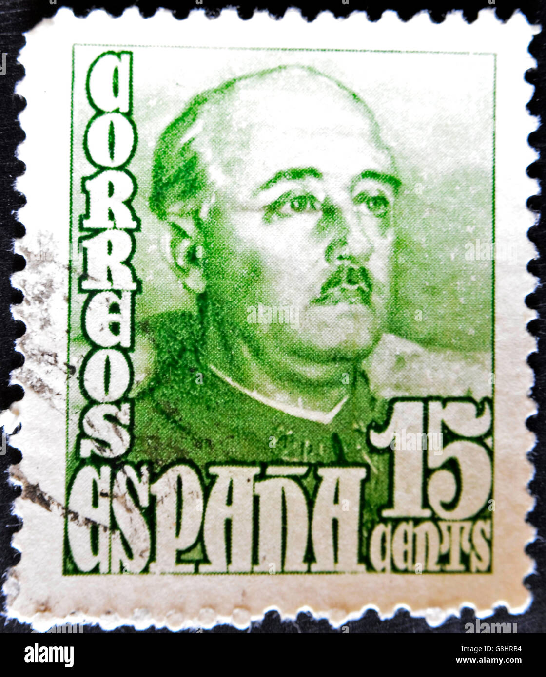 Espagne - circa 1947 : timbres par l'Espagne, indique Francisco Franco, circa 1947 Banque D'Images