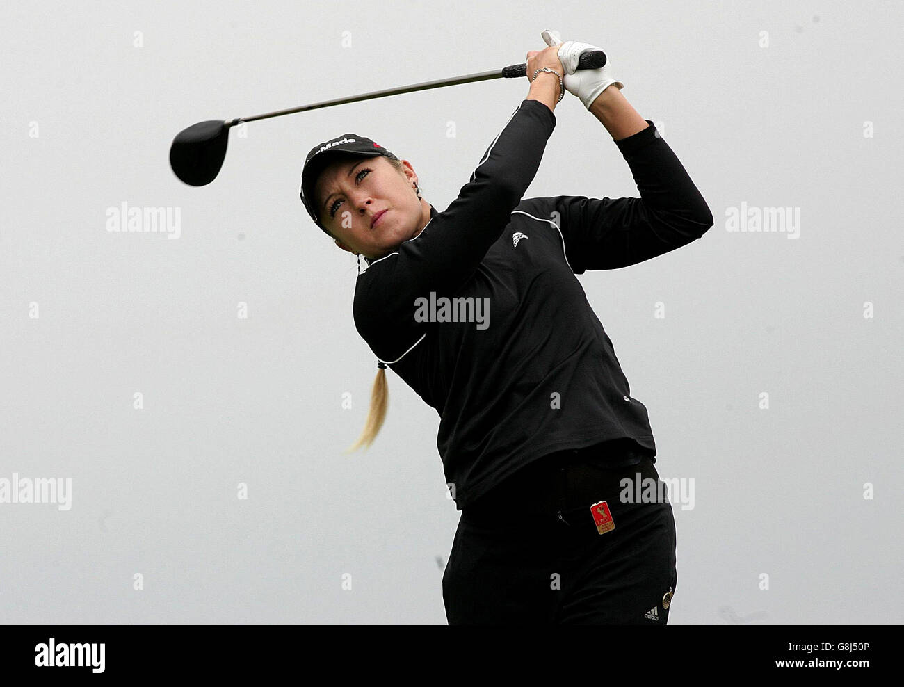 Golf - Women's British Open 2005 - Royal Birkdale.Le tee-shirt américain Natalie Gulbis est au 8e. Banque D'Images