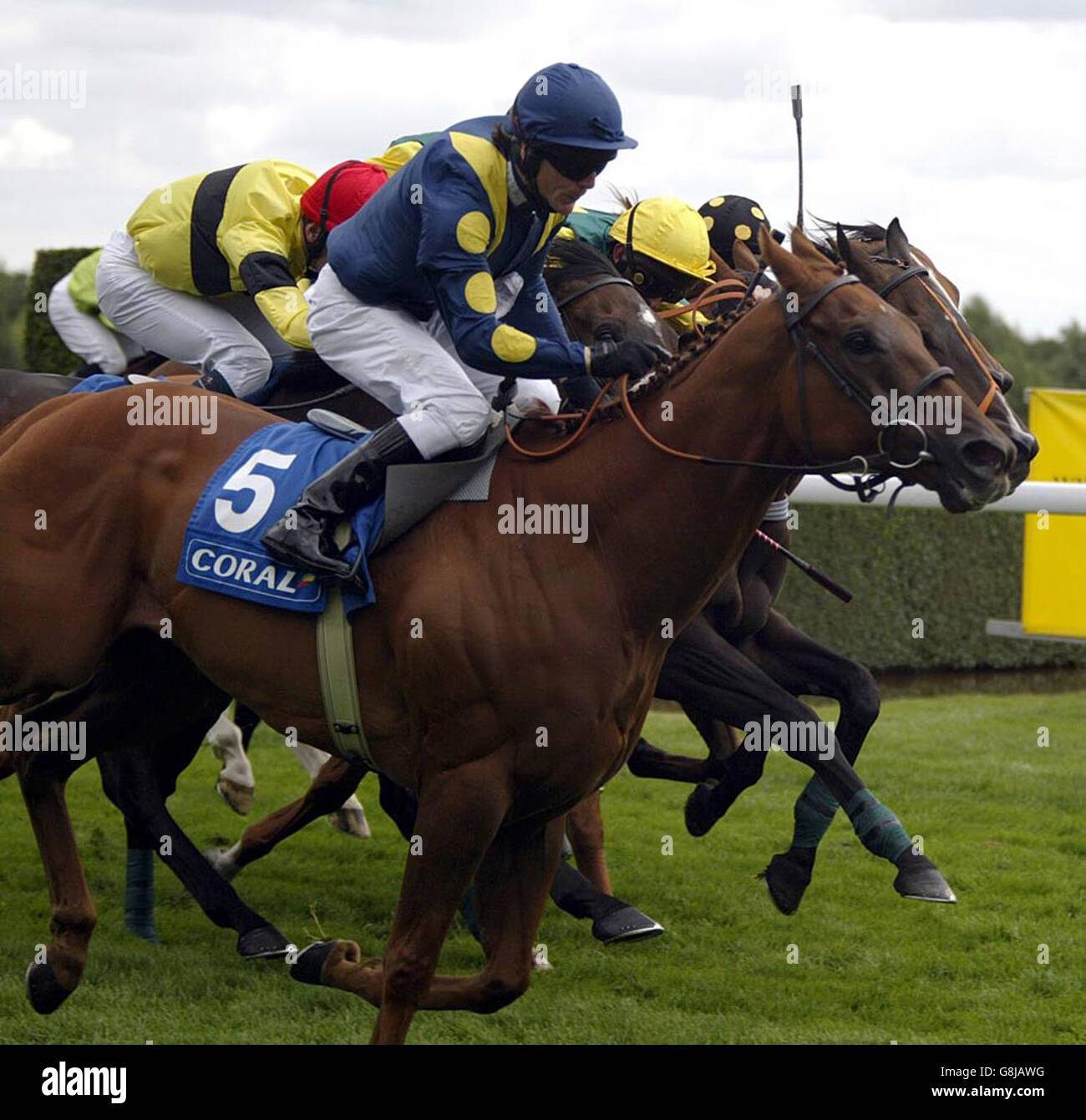 Les courses de chevaux - Petros Rose of Lancaster Stakes Jour - Haydock Park Racecourse Banque D'Images