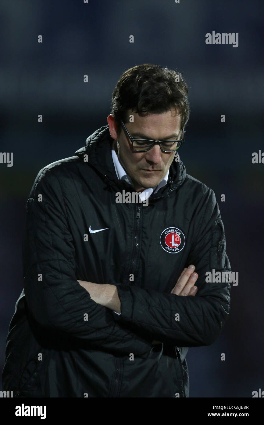 Football - Championnat Sky Bet - Huddersfield Town / Charlton Athletic - Stade John Smith. Karel Fraeye, entraîneur-chef intérimaire de Charlton Athletic Banque D'Images