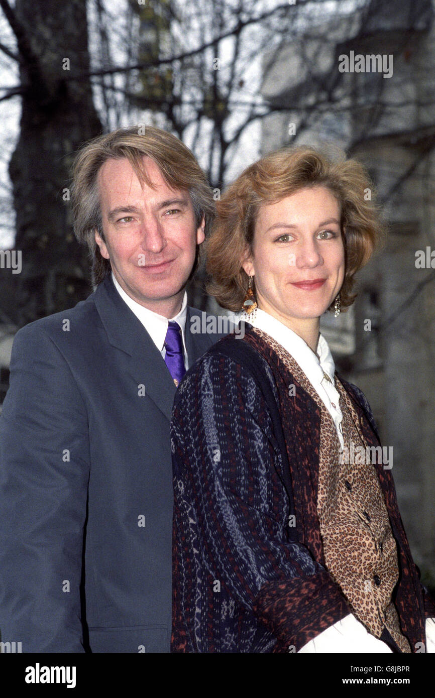 Alan Rickman et Juliet Stevenson - BAFTA Déjeuner - Londres Banque D'Images
