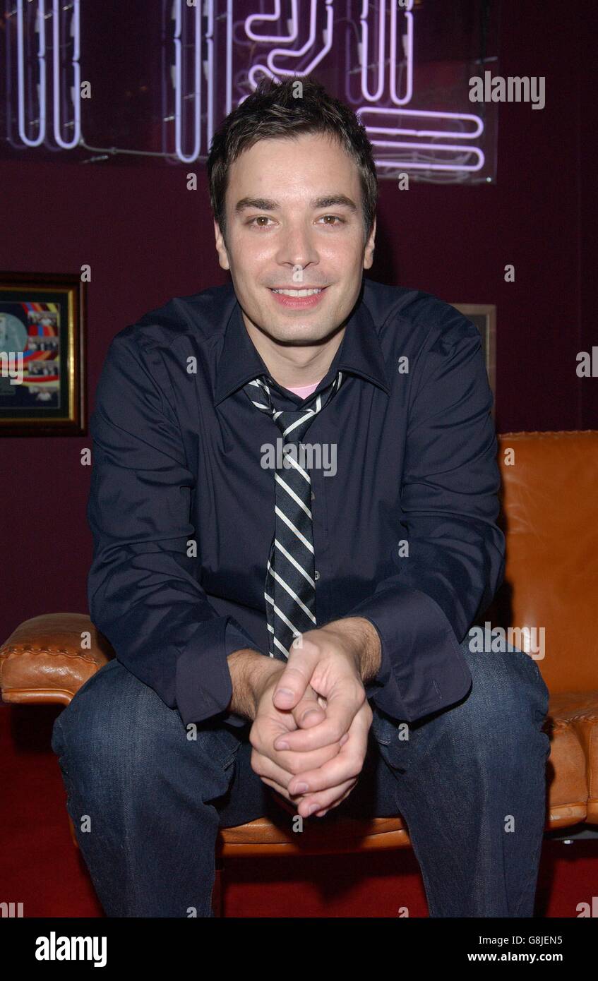 TRL de MTV, demande totale en direct. Jimmy Fallon lors de son apparition. Banque D'Images