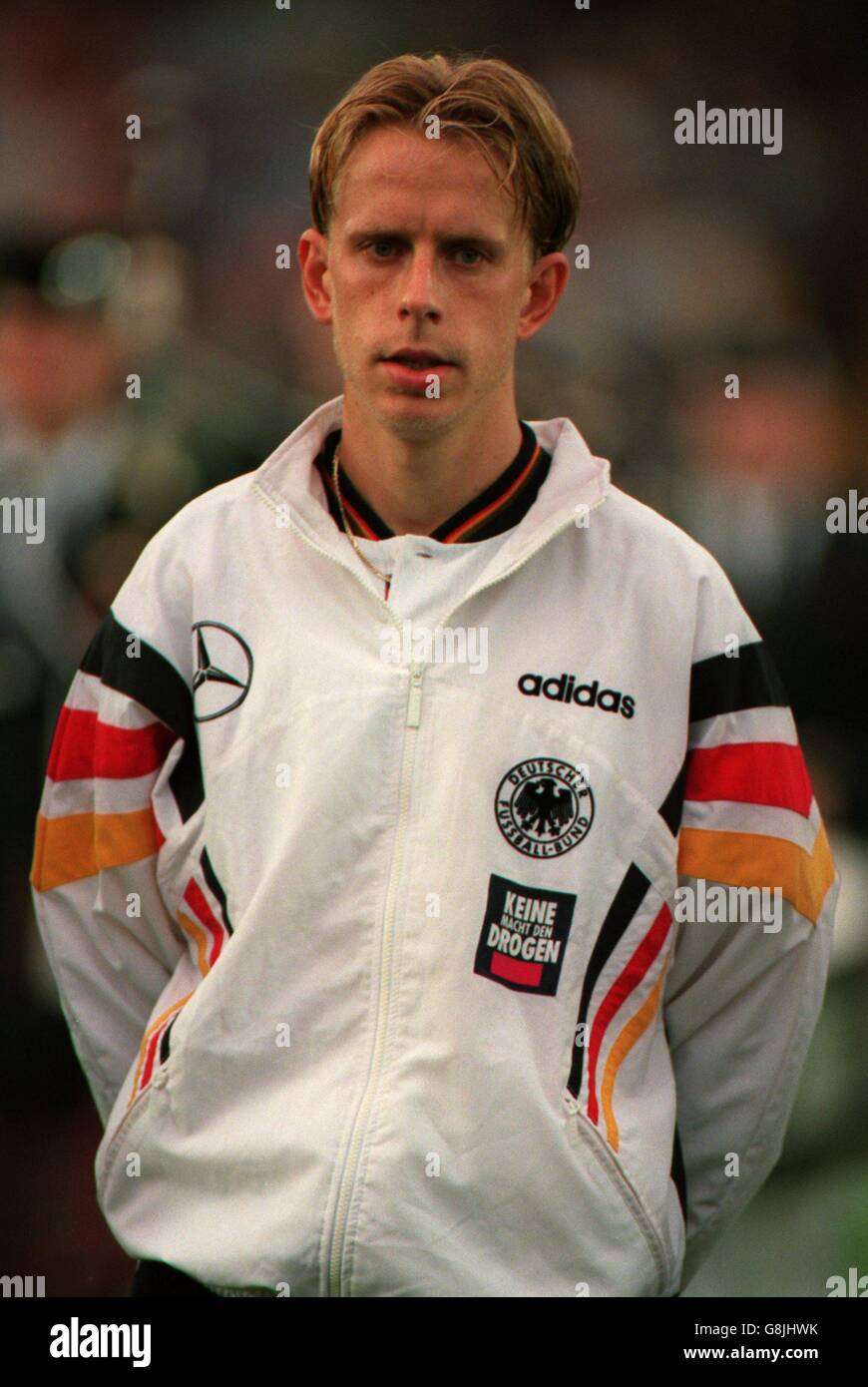 Football international - Irlande du Nord / Allemagne.Jorg Heinrich,  Allemagne Photo Stock - Alamy