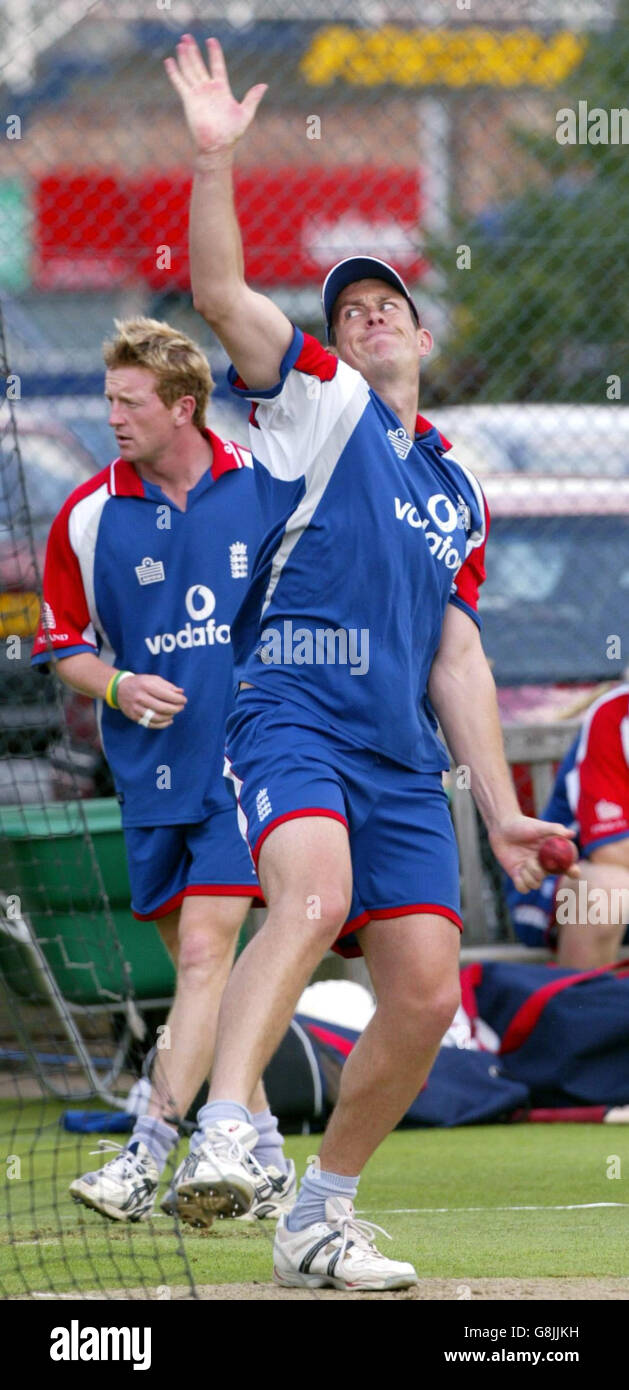 Cricket - The Ashes - npower deuxième Test - Angleterre v Australie - Angleterre - Filets de Edgbaston Banque D'Images