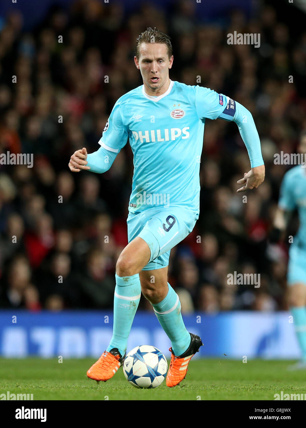 Manchester United / PSV Eindhoven - UEFA Champions League - Groupe B - Old Trafford. Luuk de Jong, PSV Eindhoven Banque D'Images
