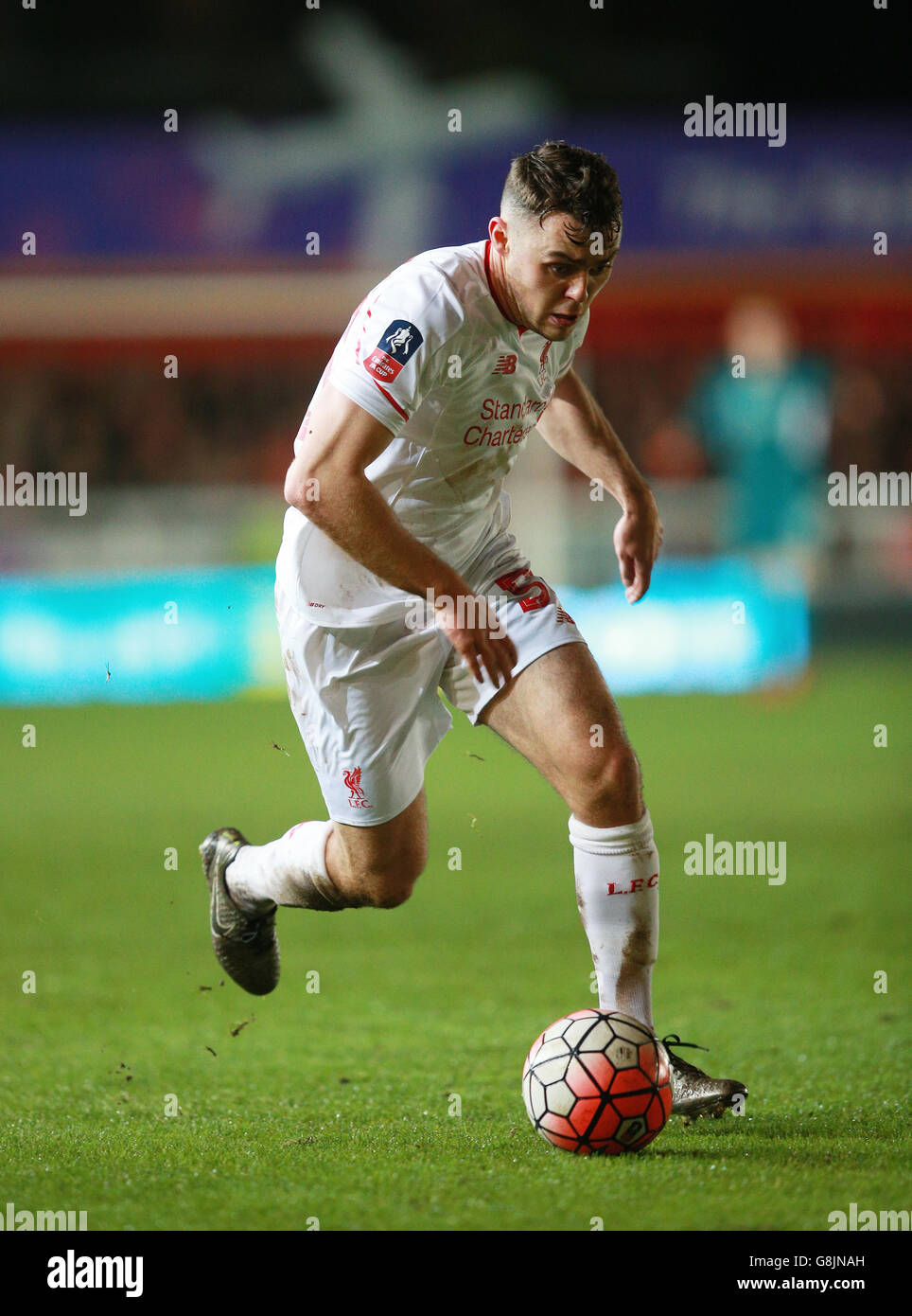 Exeter City v Liverpool - Emirates FA Cup - Third Round - St James Park.Connor Randall de Liverpool pendant la coupe Emirates FA, troisième match au parc St James, Exeter. Banque D'Images