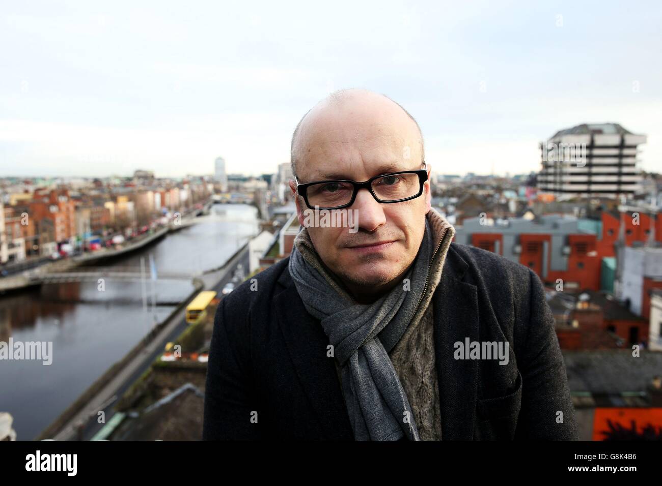 Lenny Abrahamson, réalisateur à l'Irish film Board, lance 2016 projets à l'hôtel Clarence de Dublin. Banque D'Images