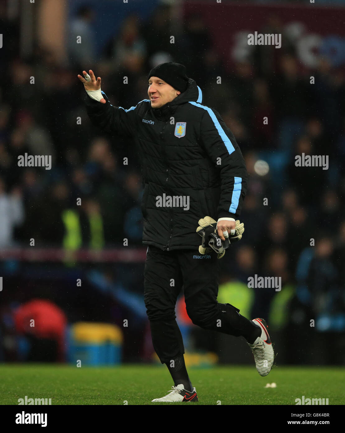 Aston Villa v Crystal Palace - Barclays Premier League - Villa Park.Brad Guzan, gardien de but de la Villa Aston Banque D'Images