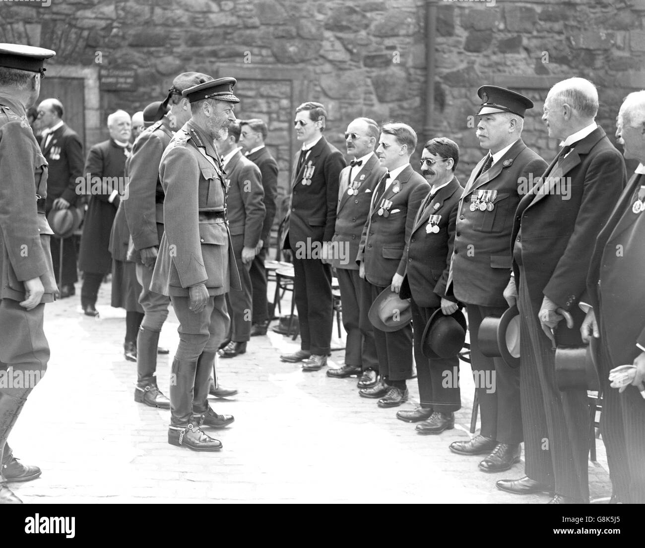 Le roi George V - Scottish War Memorial, Édimbourg Banque D'Images