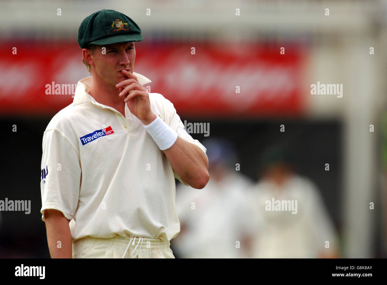 Cricket - les cendres - npower second Test - Angleterre v Australie - Edgbaston. Brett Lee, Australie Banque D'Images