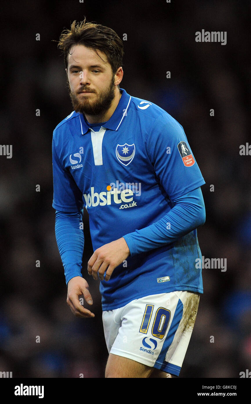 Portsmouth v AFC Bournemouth - Emirates FA Cup - Fourth Round - Fratton Park.Marc McNulty, Portsmouth Banque D'Images