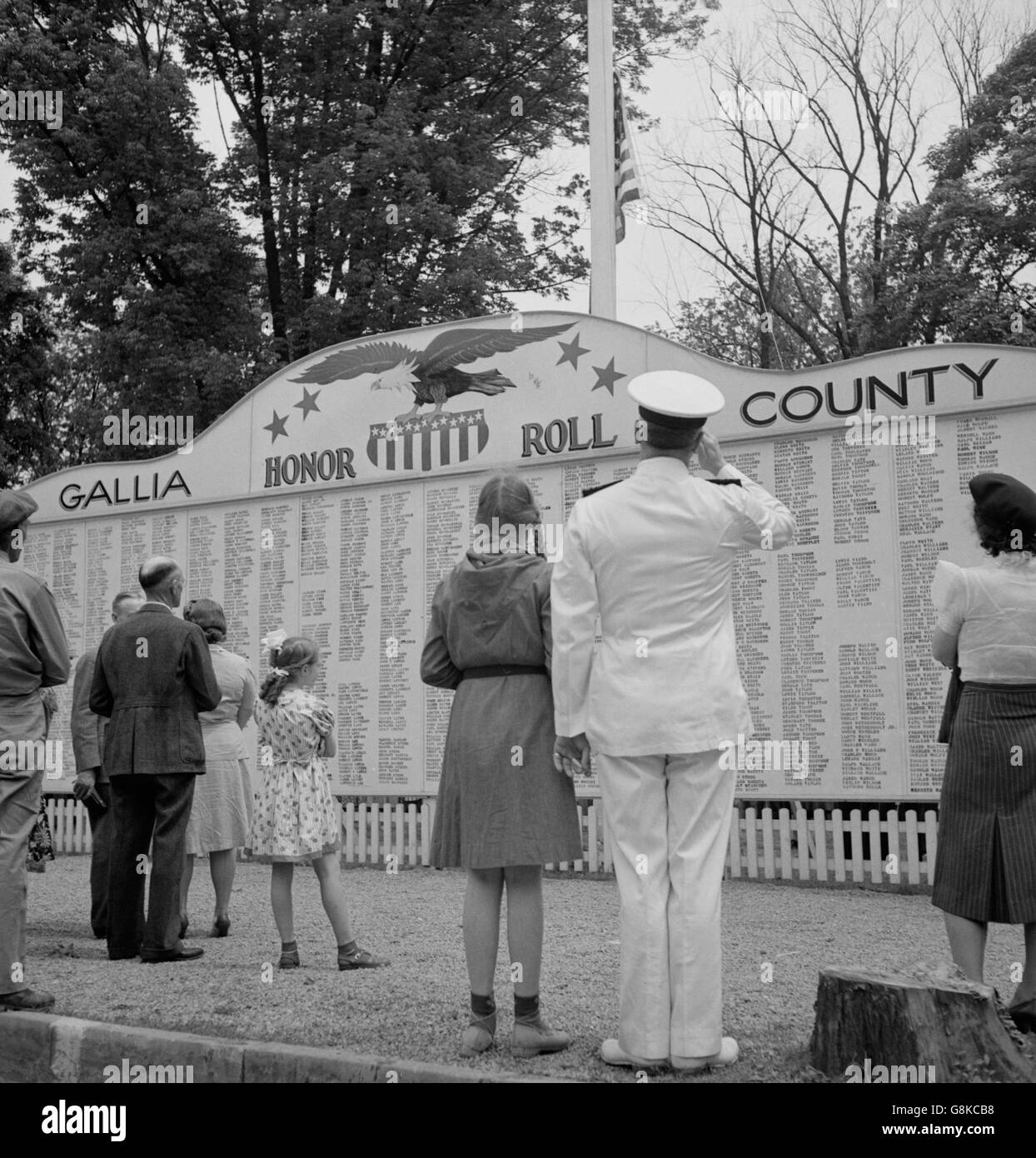 Comté de garçons qui sont partis à la guerre, Gallipolis, Ohio, USA, Arthur S. Siegel pour Office of War Information, Juin 1943 Banque D'Images