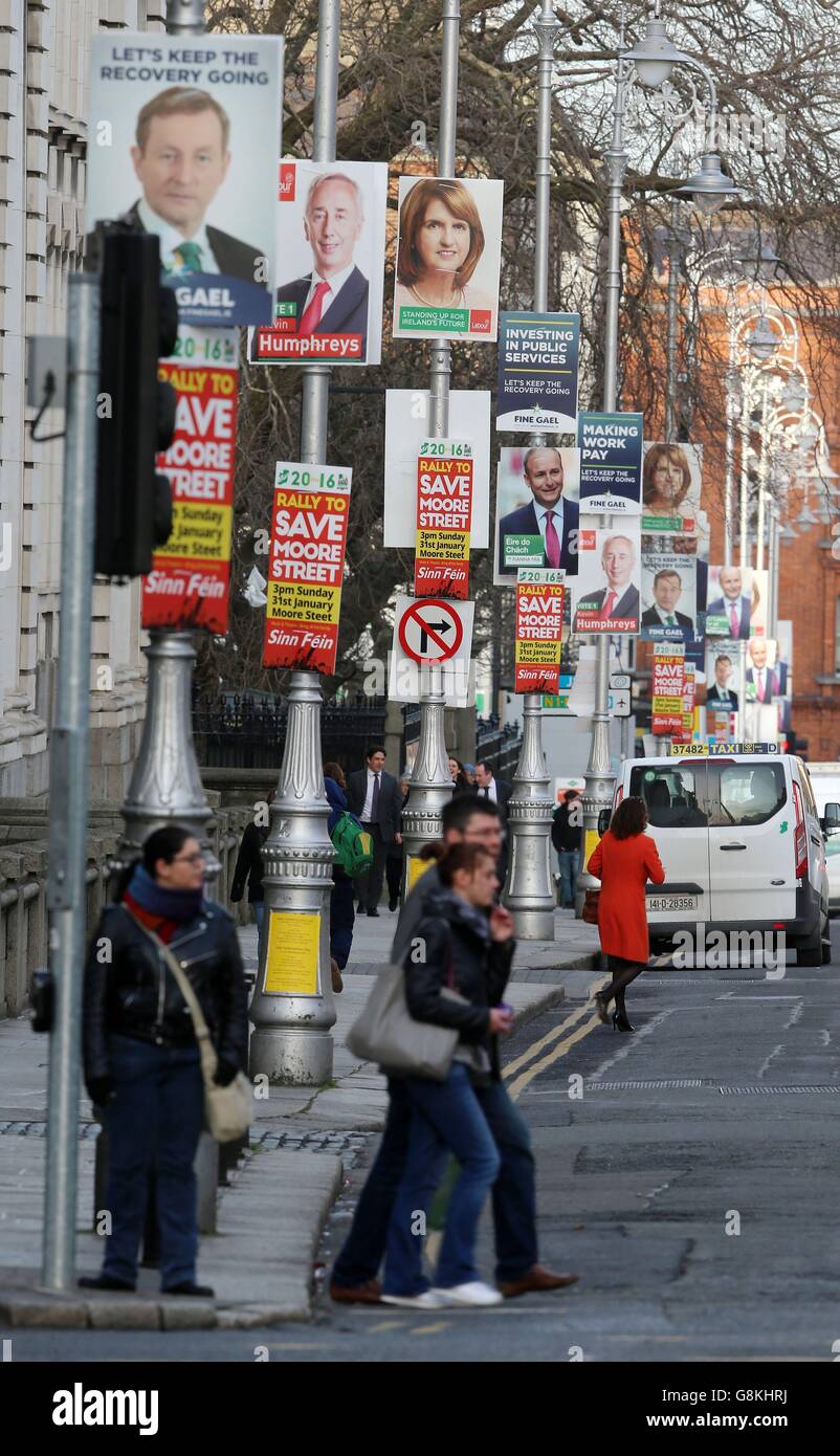 L'élection générale irlandaise Banque D'Images