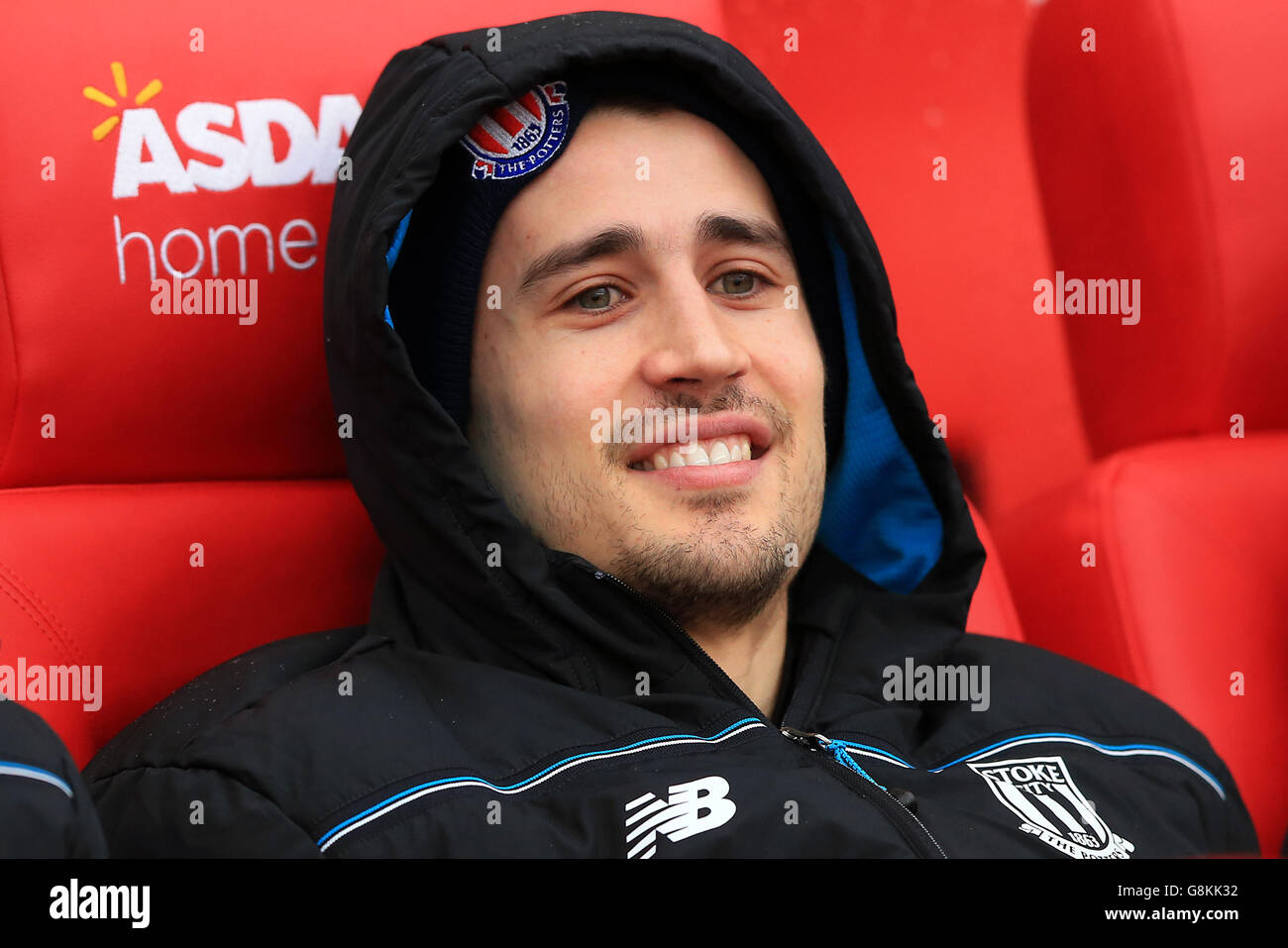 Bojan Krkic de Stoke City pendant le match de la Barclays Premier League au stade Britannia, Stoke-on-Trent. APPUYEZ SUR ASSOCIATION photo. Date de la photo: Samedi 6 février 2016. Voir PA Story FOOTBALL Stoke. Le crédit photo devrait se lire comme suit : Mike Egerton/PA Wire. Banque D'Images