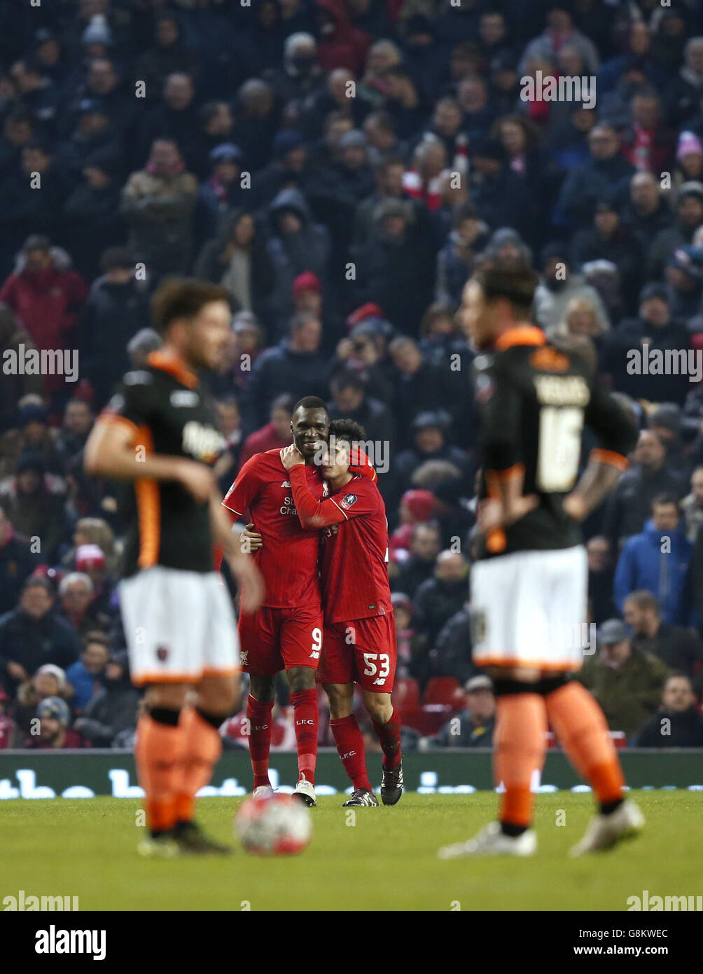 Liverpool v Exeter - Unis FA Cup - troisième ronde Replay - Anfield Banque D'Images