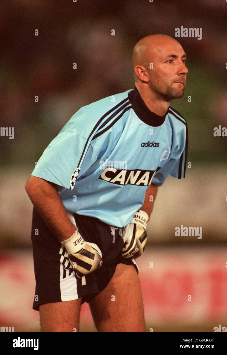 Football - Ligue des champions de l'UEFA - Sporting Lisbon v AS Monaco.Fabien Barthez, COMME Monaco Banque D'Images