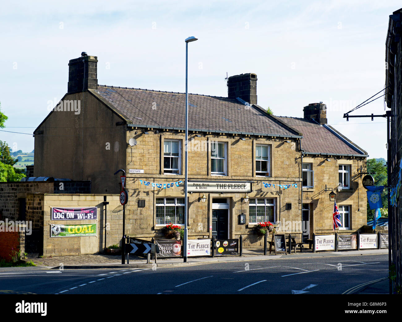 L'ouatine pub à Otley, West Yorkshire, England UK Banque D'Images