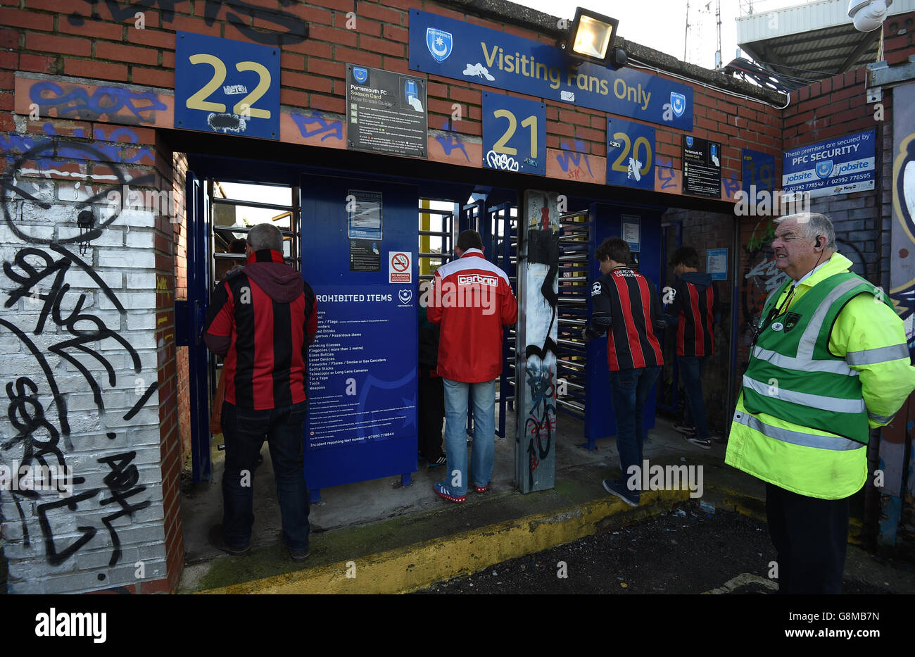 Portsmouth v Bournemouth AFC - Unis FA Cup - Quatrième ronde - Fratton Park Banque D'Images