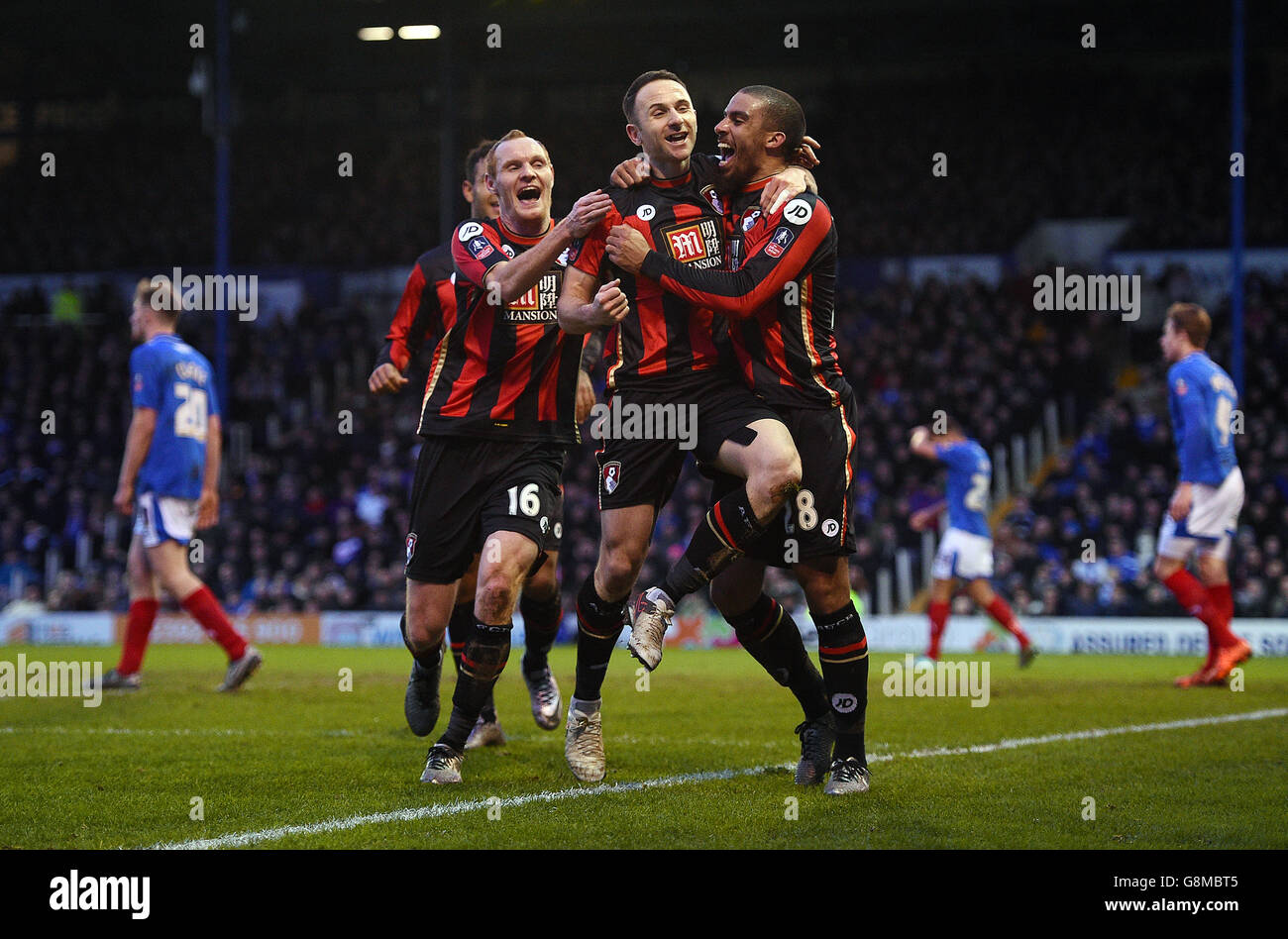 Portsmouth v Bournemouth AFC - Unis FA Cup - Quatrième ronde - Fratton Park Banque D'Images