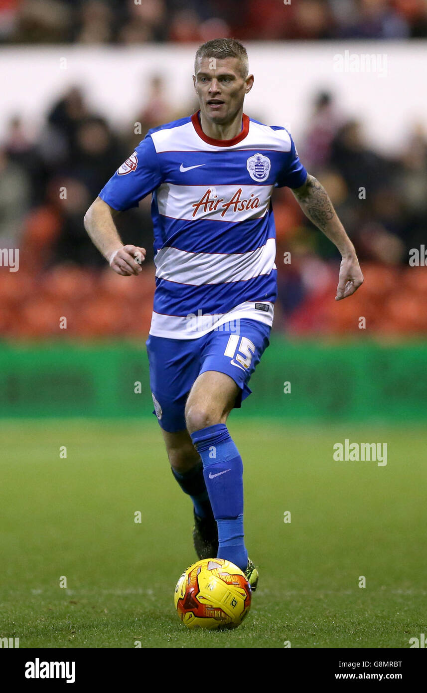 Nottingham Forest v Queens Park Rangers - Sky Bet Championship - City Ground.Paul Konchesky des Queens Park Rangers Banque D'Images