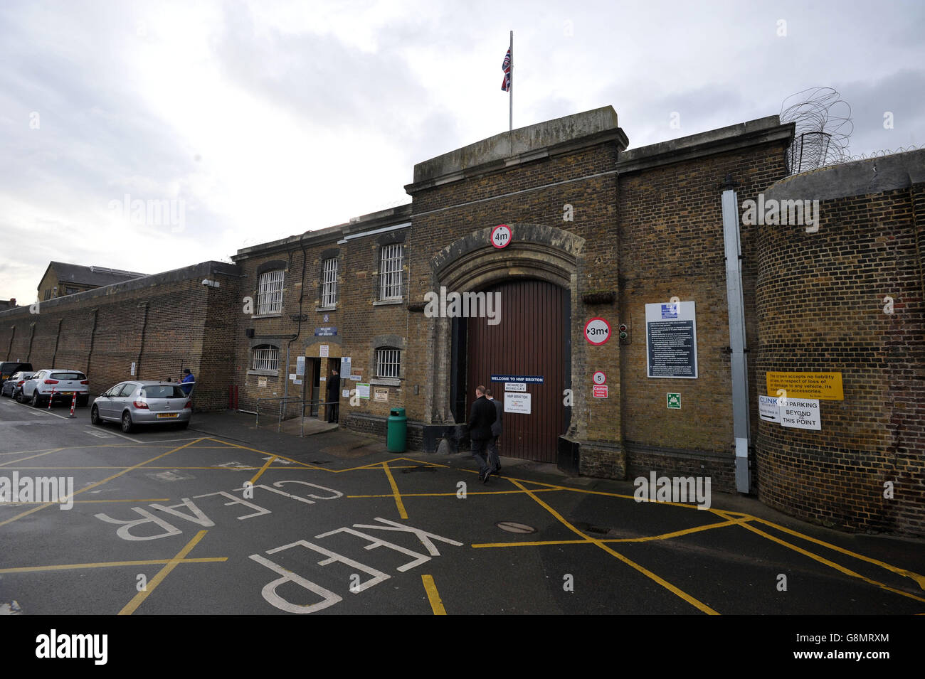 Prison de Brixton. L'extérieur de la prison de HM Brixton à Londres. Banque D'Images