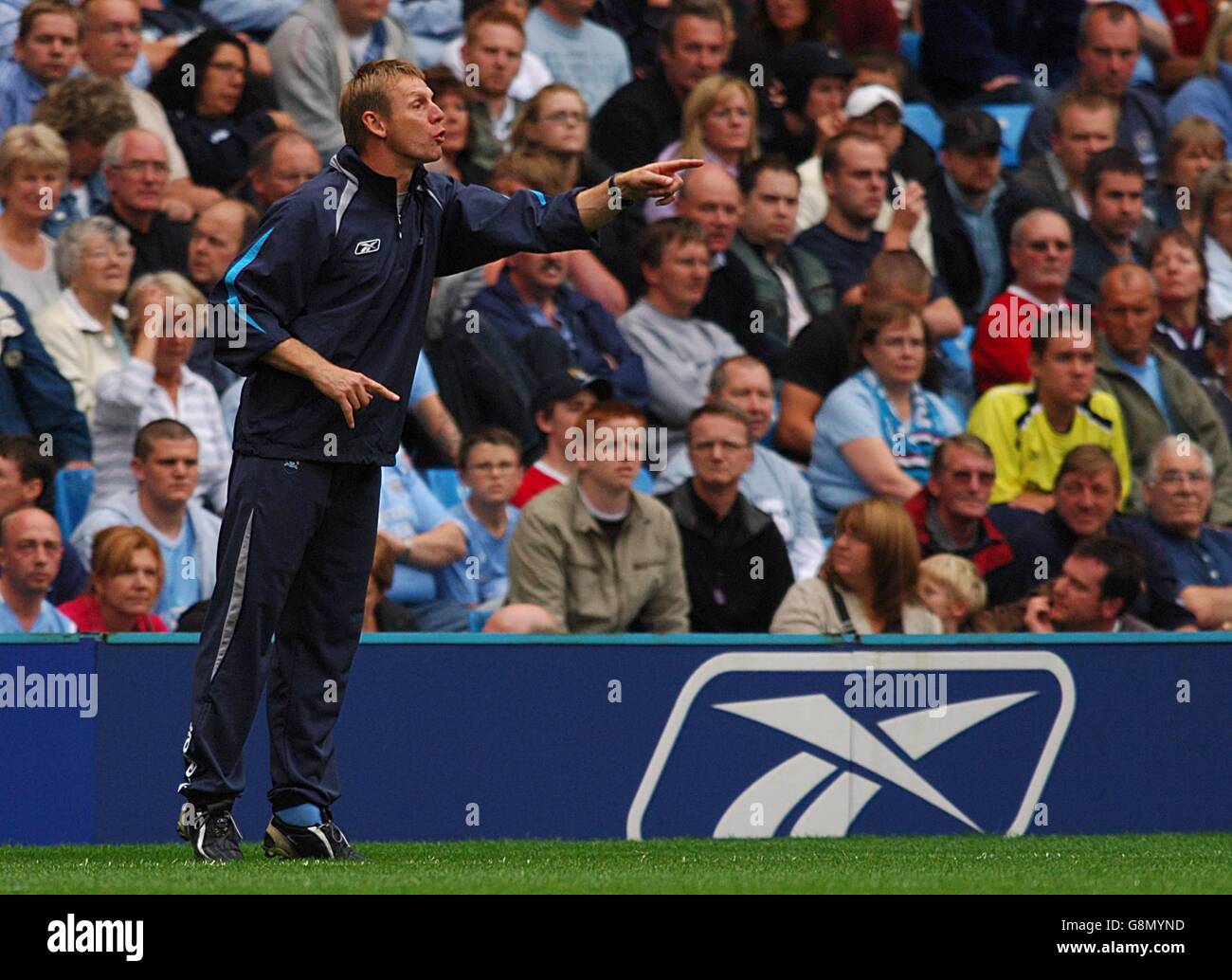 Soccer - FA Barclays Premiership - Manchester City v Portsmouth - Ville de Manchester Stadium Banque D'Images