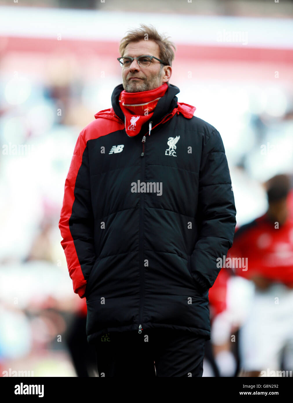 Aston Villa v Liverpool - Barclays Premier League - Villa Park.Jurgen Klopp, responsable de Liverpool Banque D'Images