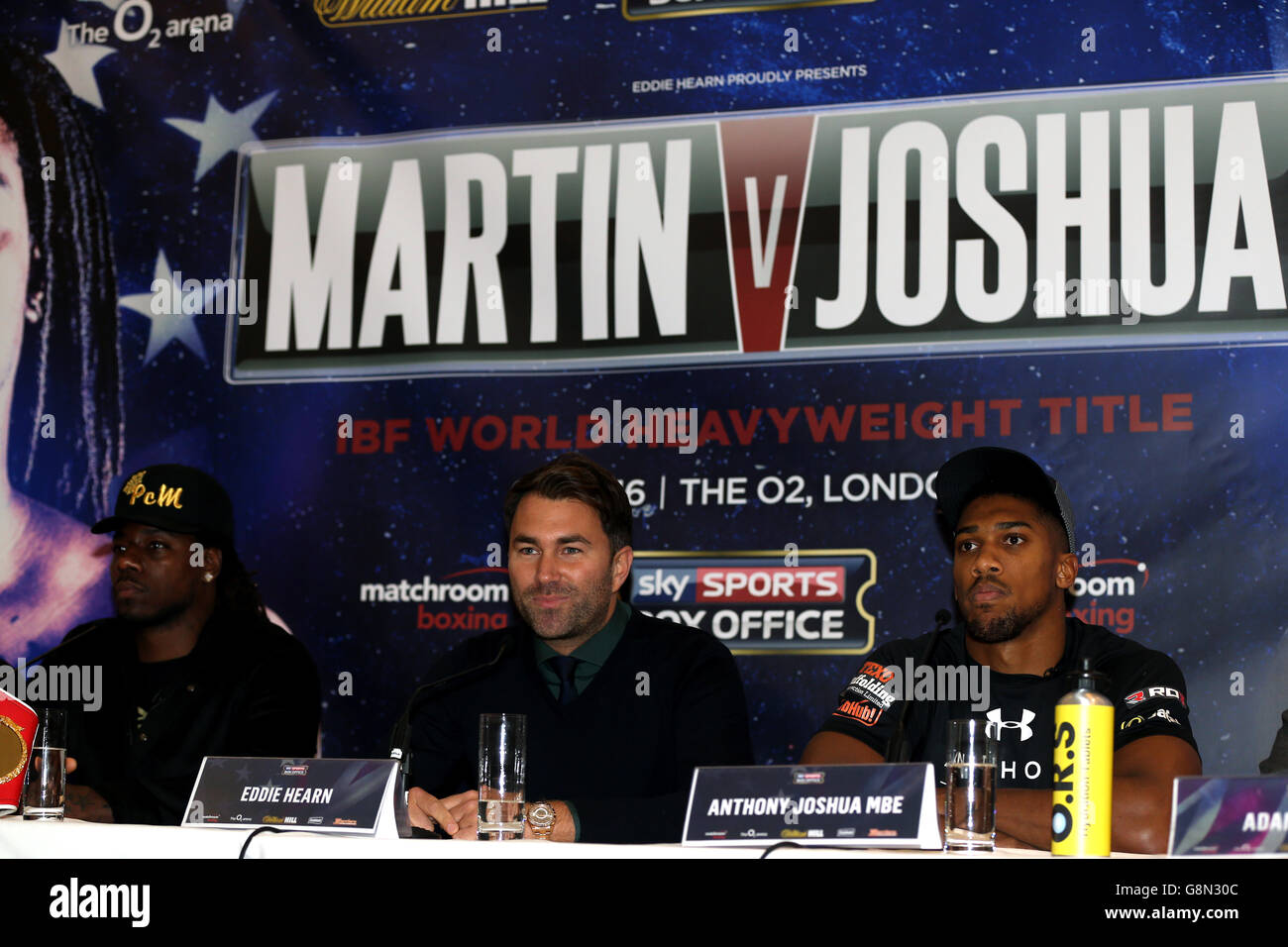 Anthony Joshua et Charles Martin Conférence de presse - Dorchester Hotel Banque D'Images